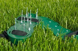 Spiked Sandals for Aerating Your Lawn