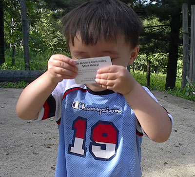 Grandson with Credit Card