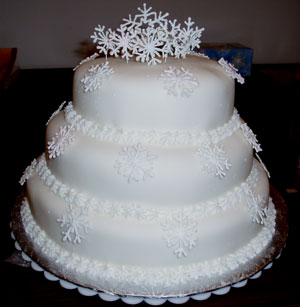 Beautiful Engagement Cake