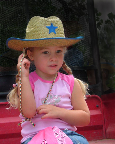 Little Girl at Farm