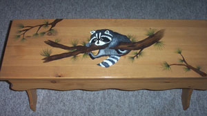 Raccoon Bench