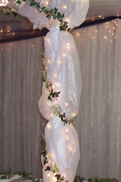 elegant tulle wedding decorations