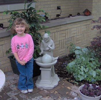 Dani and Water Fountain