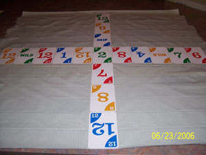 playing card had bag