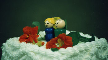 My Frugal Wedding - Cake Top