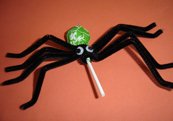Spider Tootsie Roll Pops