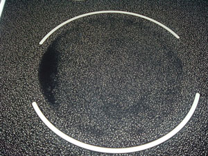 Black Stain on a Smooth Surface Stove