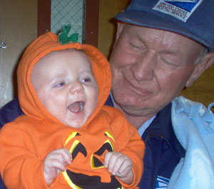 Our Little Pumpkin with PawPaw
