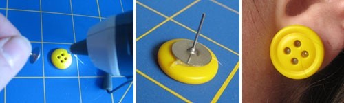 Button Post Earrings