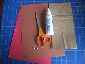Paper Bag Reindeer Puppet