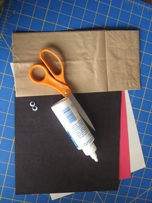 Paper Bag Santa Puppet