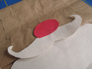 Paper Bag Santa Puppet