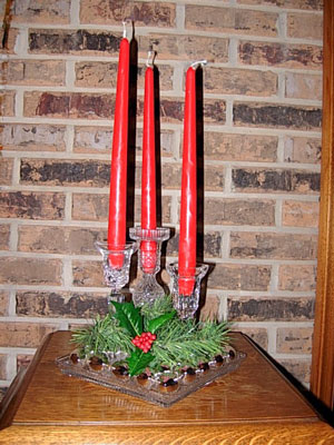 Simple Candle Decorating Idea