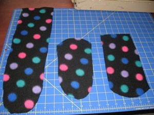 Fleece Sock Instructions