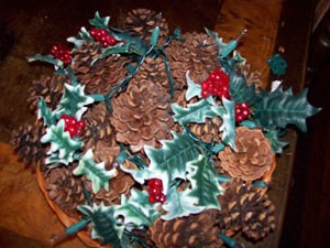 Easy Lighted Christmas Basket