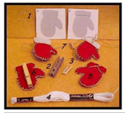 Mitten Card Holder
