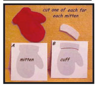 Mitten Card Holder