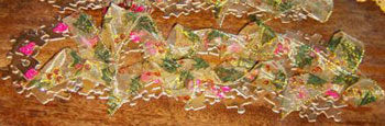 Gold Jigsaw Puzzle Ornaments