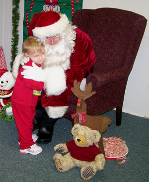Gracie With Santa Claus! 