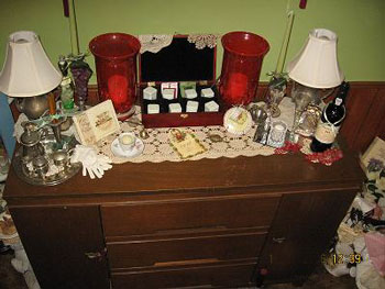 Tea Display on a Buffet