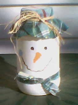 Jar Snowman Craft