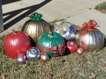 Decorated Pumpkins and Squash