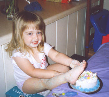 Funny Way to Eat a Cake