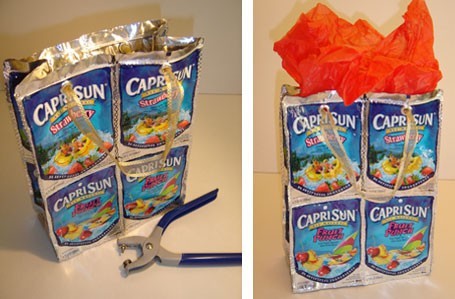 Juice Pouch Gift Bag - Adding the Velcro