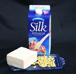 Soybeans are a good source of fiber and calcium and make an ideal meat substitute because of their high protein content.