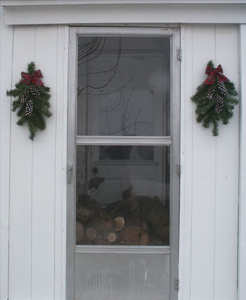 Christmas Swags from Reusing Items