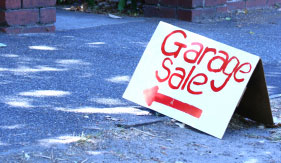 Shopping at Garage Sales