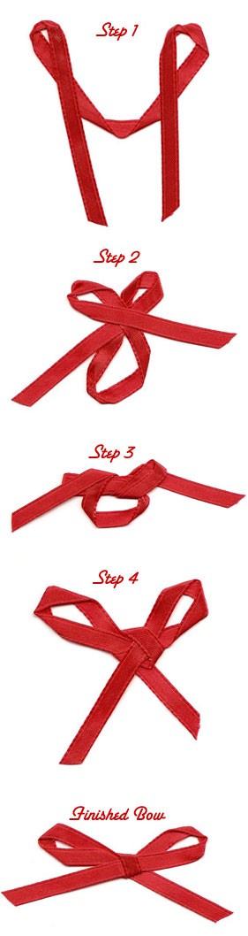 how to tie a bow with ribbon. Years ago, when I needed a tiny ribbon bow 