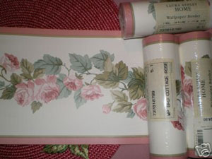 Laura Ashley Wallpaper Border - Cottage Rose