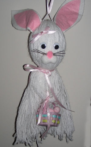 Yarn Bunny Craft Project