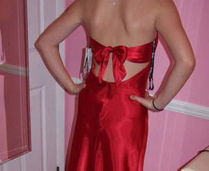 Satin Bow for a Prom Dress