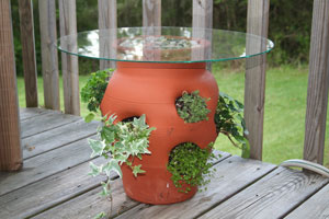 Strawberry Pot Side Table