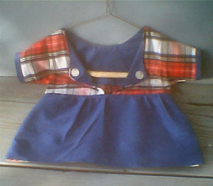Toddler's Dress Clothespin Holder