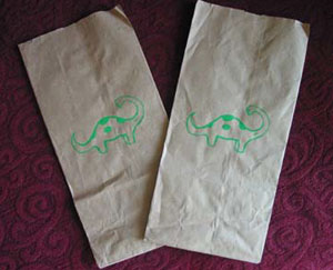 Decorating Paper Lunch Sacks