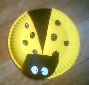 Paper Plate Lady Bug