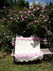 Reagan's Rosebuds Baby Afghan