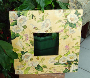 Decoupaged Mirrors
