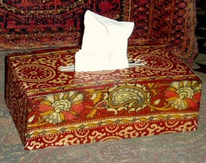 Decoupaged Tissue Box