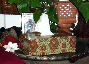 Decoupaged Tissue Box