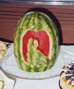 Bridal Shower Watermelon Lighted Centerpiece