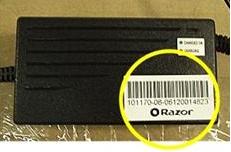 Picture of Recalled Razor(r) E300 Electric Scooter Barcode