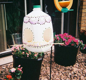 Milk Jug Bird Feeder