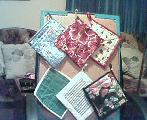 Scrap Fabric Potholders