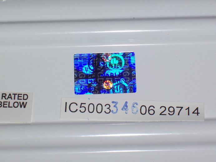 Picture of label