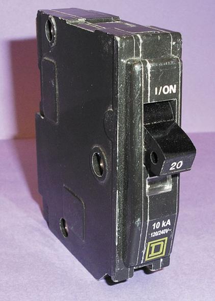 Picture of Genuine Square D Circuit
Breaker