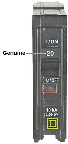 Picture of Genuine
Square D Circuit Breaker
